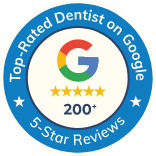 Top rated dentist on Google logo