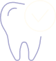 Animated tooth with checkmark representing maintaining healthy smiles